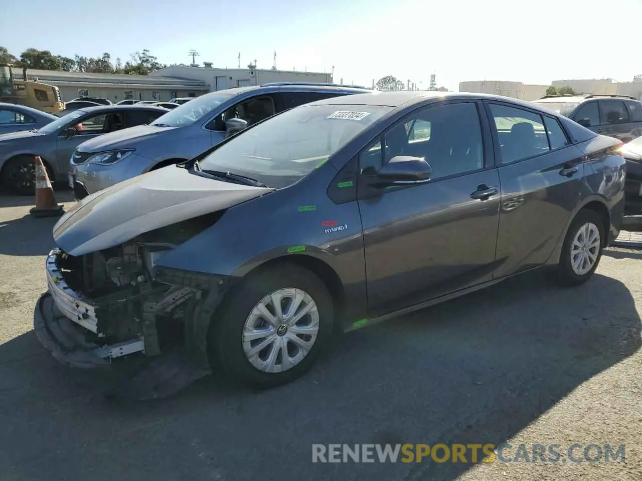 1 Photograph of a damaged car JTDKARFU2L3112869 TOYOTA PRIUS 2020