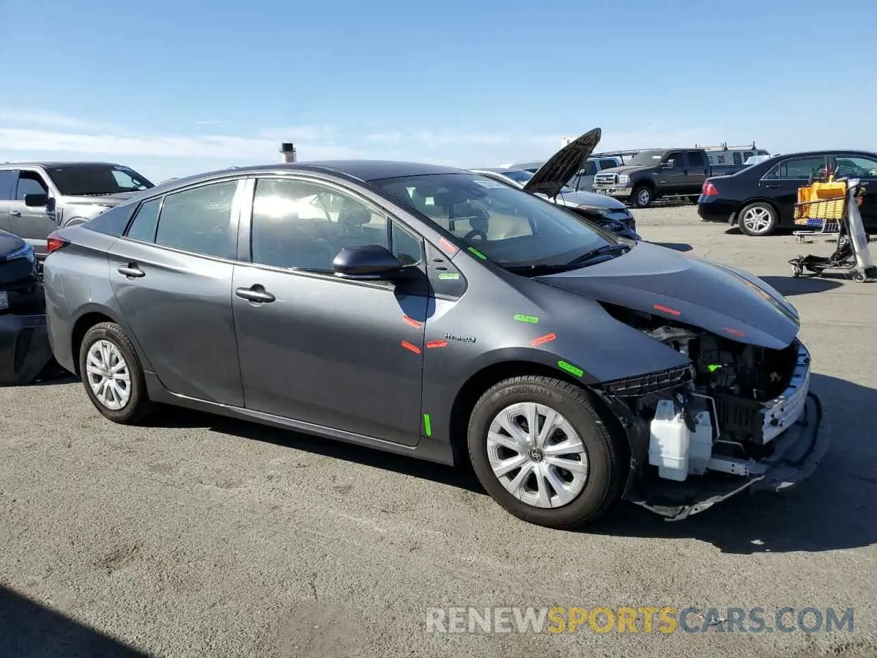 4 Photograph of a damaged car JTDKARFU2L3112869 TOYOTA PRIUS 2020