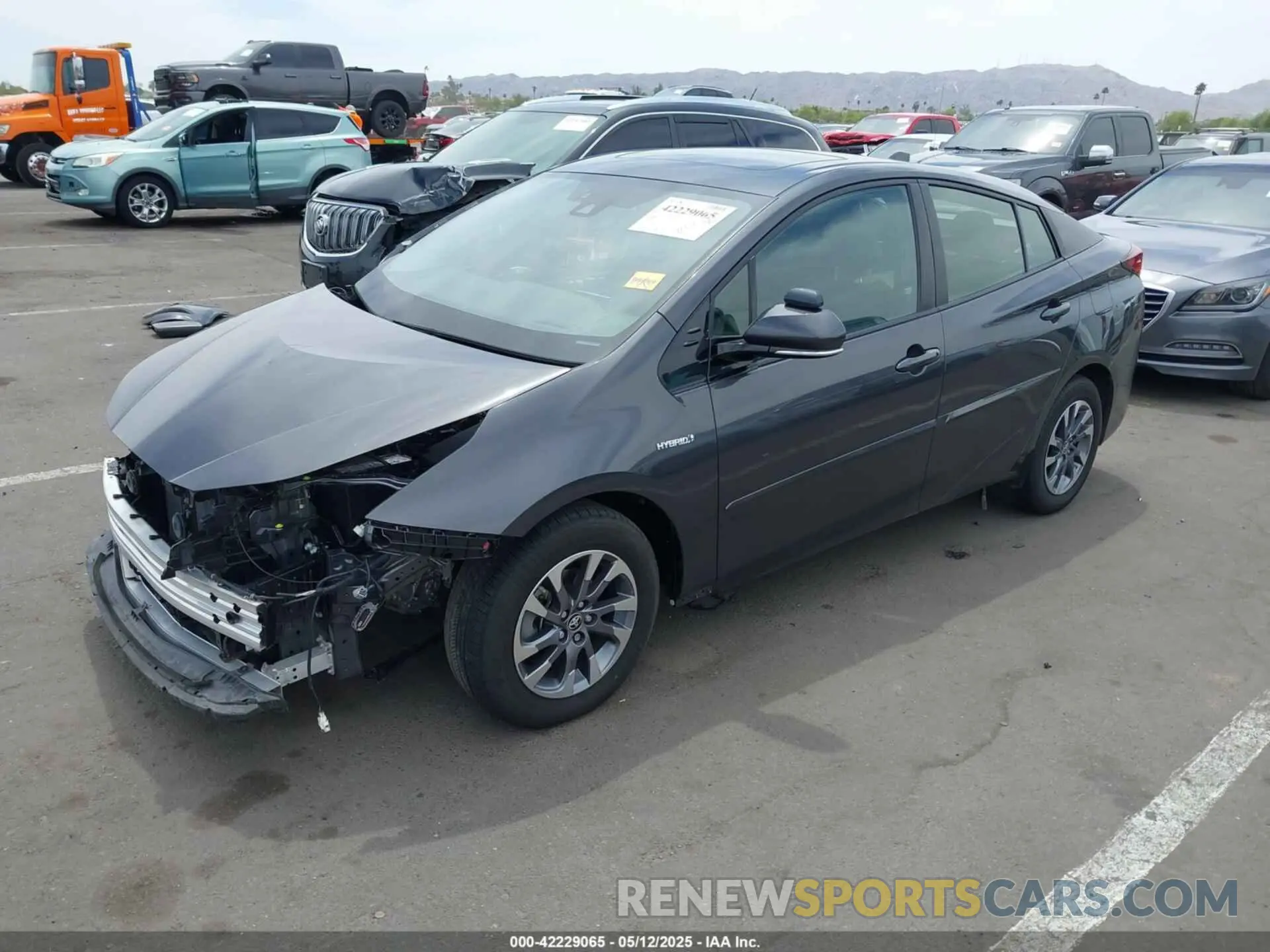 2 Photograph of a damaged car JTDKARFU2L3116050 TOYOTA PRIUS 2020