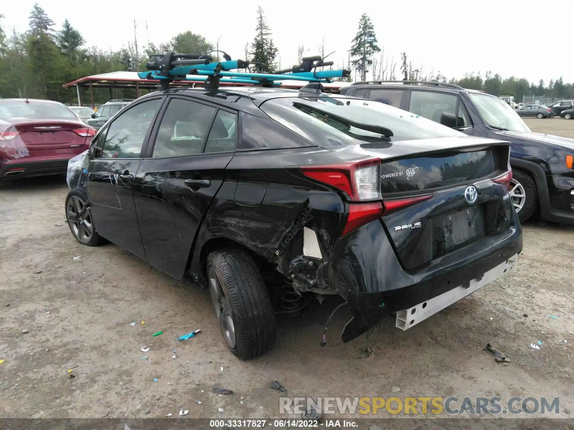 3 Photograph of a damaged car JTDKARFU2L3116128 TOYOTA PRIUS 2020