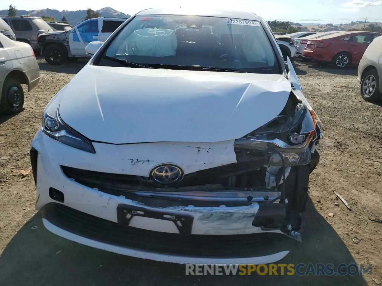 5 Photograph of a damaged car JTDKARFU2L3117506 TOYOTA PRIUS 2020