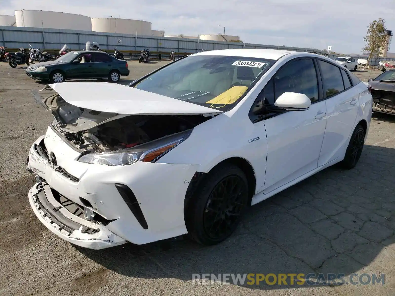 2 Photograph of a damaged car JTDKARFU2L3121104 TOYOTA PRIUS 2020