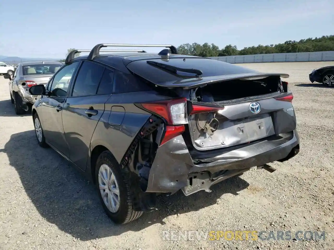 3 Photograph of a damaged car JTDKARFU2L3122611 TOYOTA PRIUS 2020