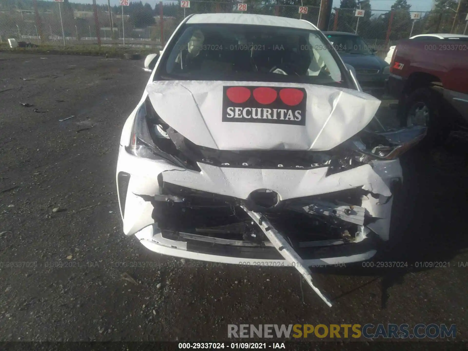 6 Photograph of a damaged car JTDKARFU2L3124519 TOYOTA PRIUS 2020