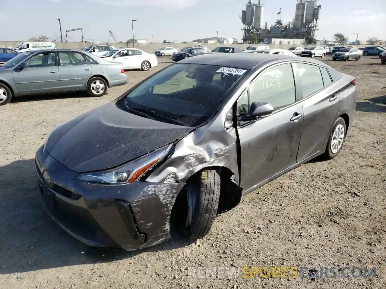 2 Photograph of a damaged car JTDKARFU3L3104179 TOYOTA PRIUS 2020