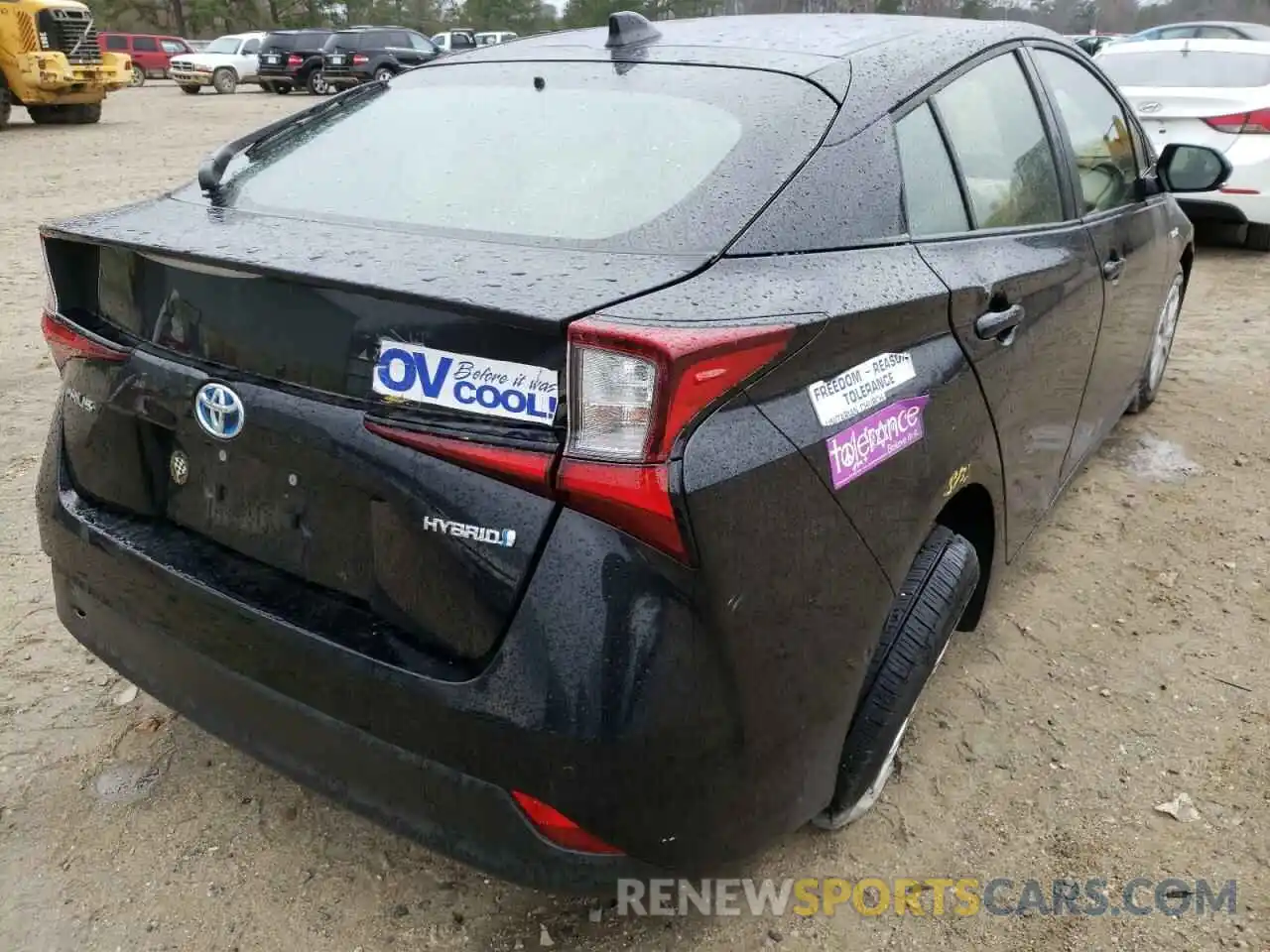 4 Photograph of a damaged car JTDKARFU3L3107034 TOYOTA PRIUS 2020