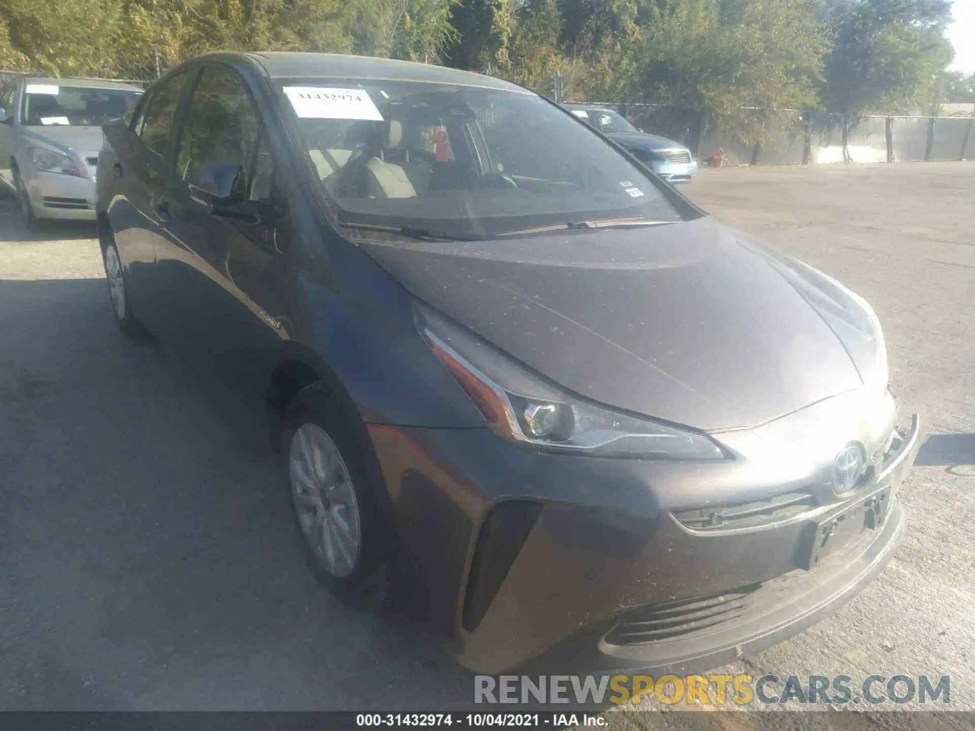 1 Photograph of a damaged car JTDKARFU3L3109916 TOYOTA PRIUS 2020