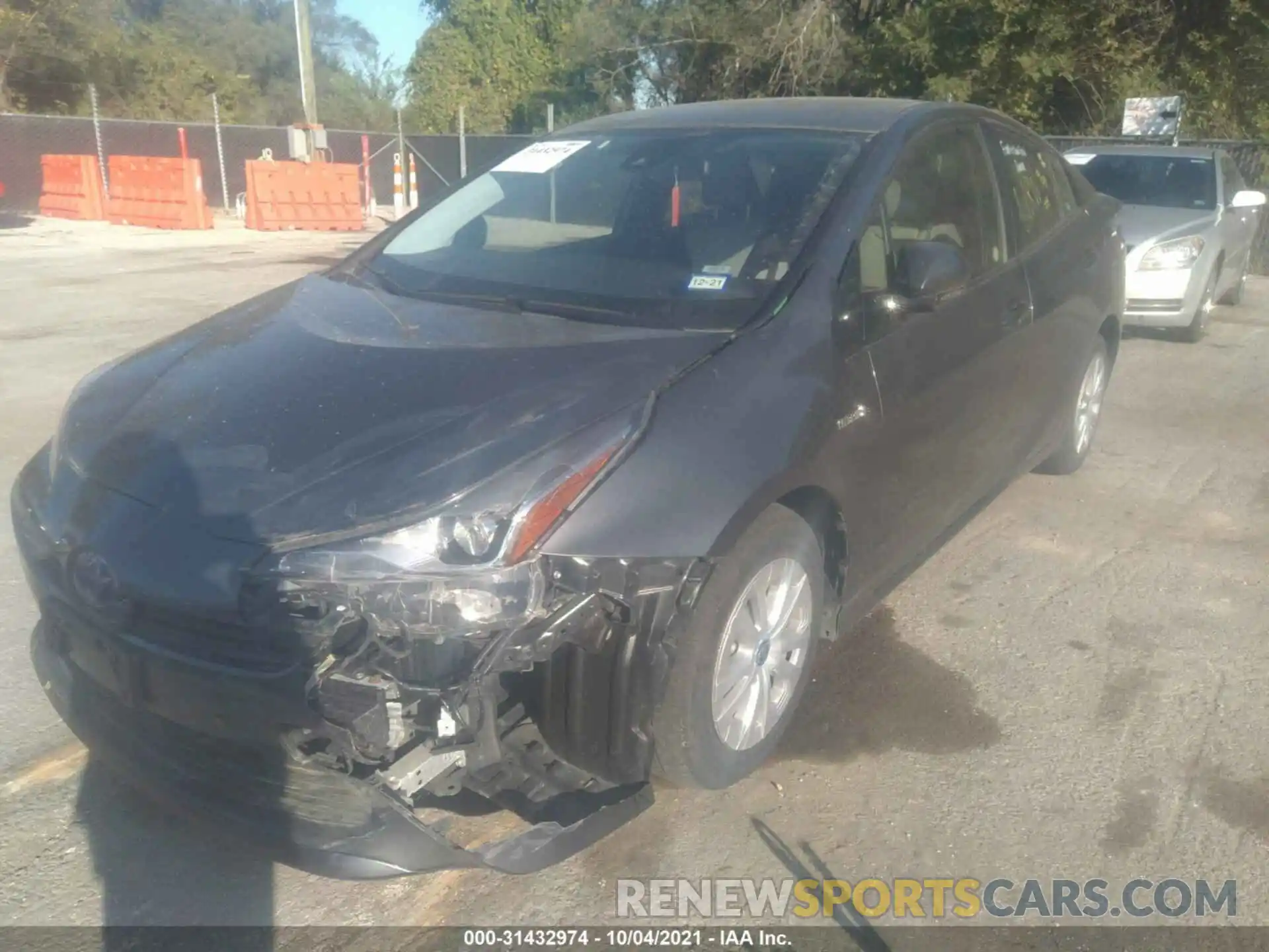 2 Photograph of a damaged car JTDKARFU3L3109916 TOYOTA PRIUS 2020