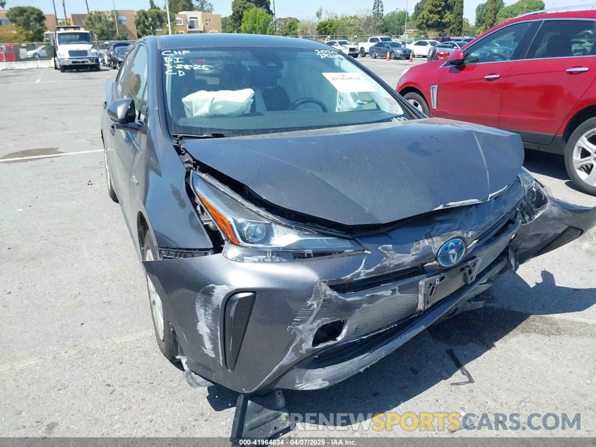 1 Photograph of a damaged car JTDKARFU3L3111990 TOYOTA PRIUS 2020