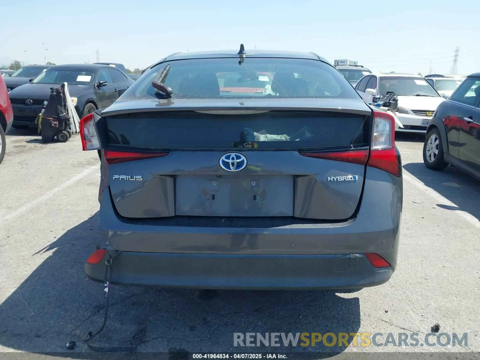 16 Photograph of a damaged car JTDKARFU3L3111990 TOYOTA PRIUS 2020