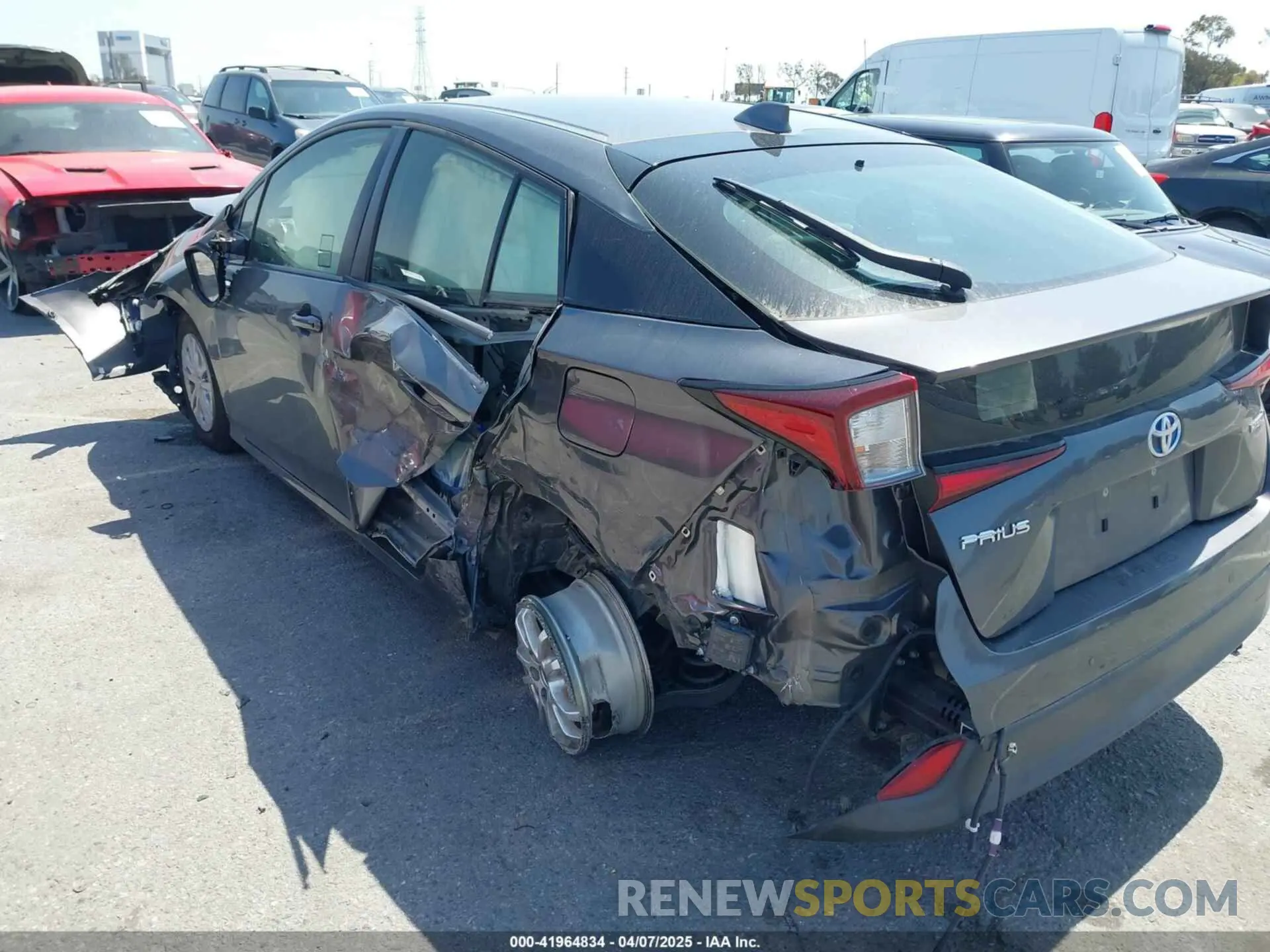 6 Photograph of a damaged car JTDKARFU3L3111990 TOYOTA PRIUS 2020