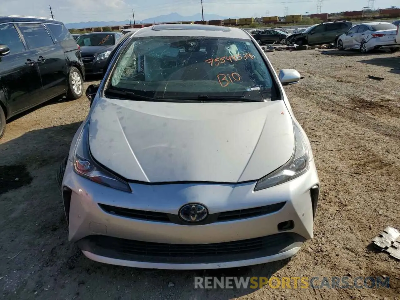 5 Photograph of a damaged car JTDKARFU3L3114176 TOYOTA PRIUS 2020