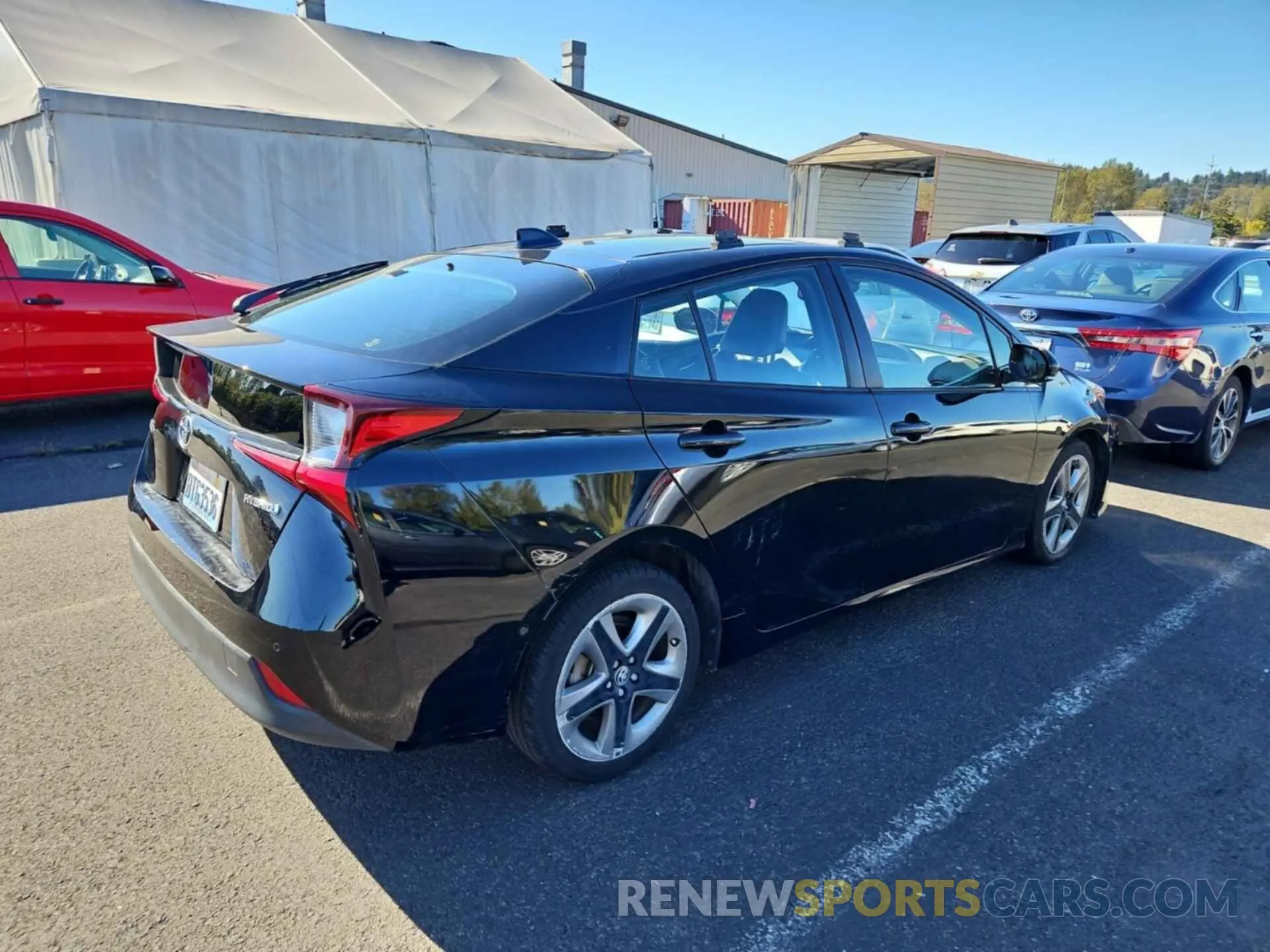 3 Photograph of a damaged car JTDKARFU3L3115196 TOYOTA PRIUS 2020