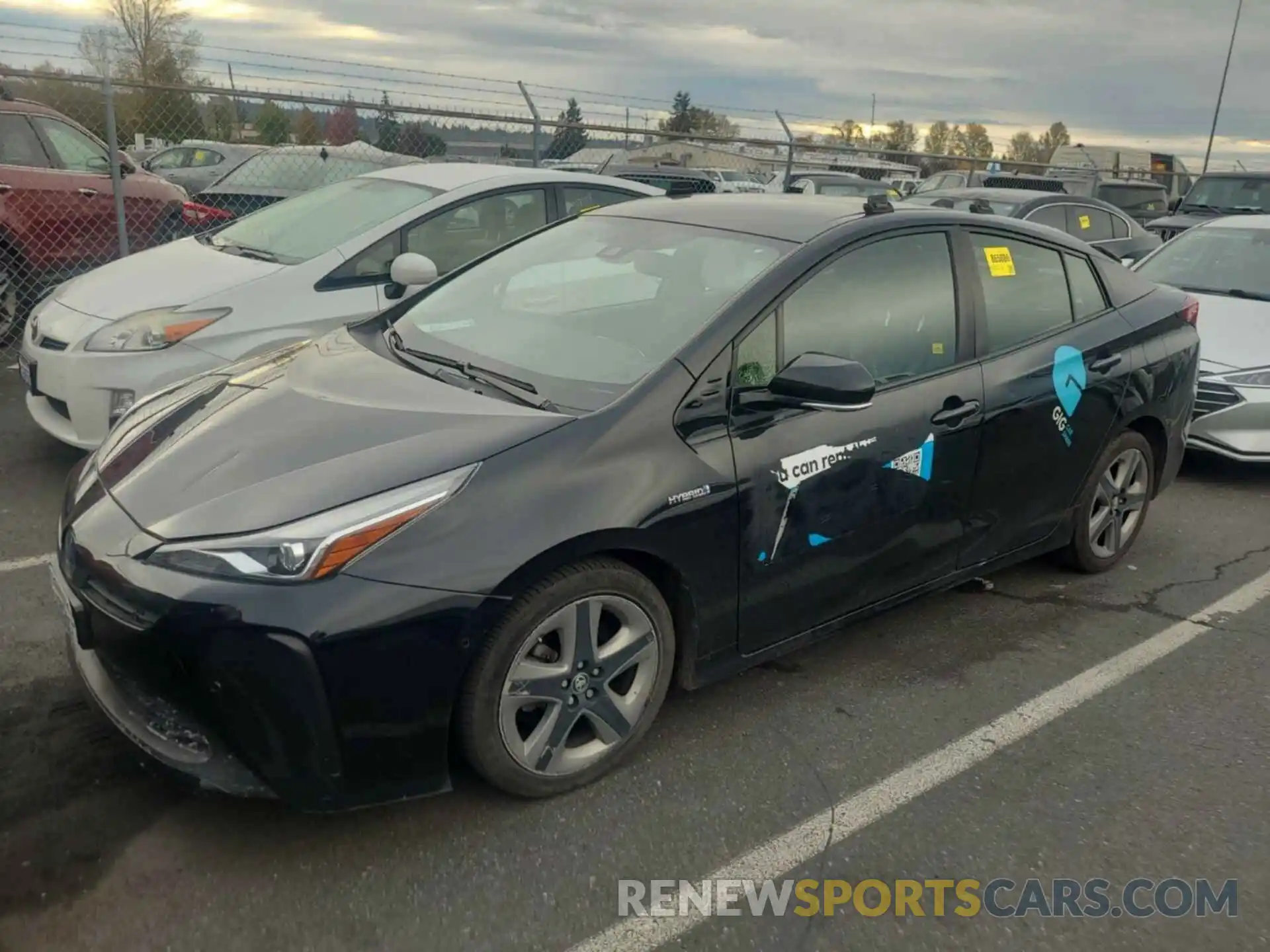 19 Photograph of a damaged car JTDKARFU3L3115568 TOYOTA PRIUS 2020