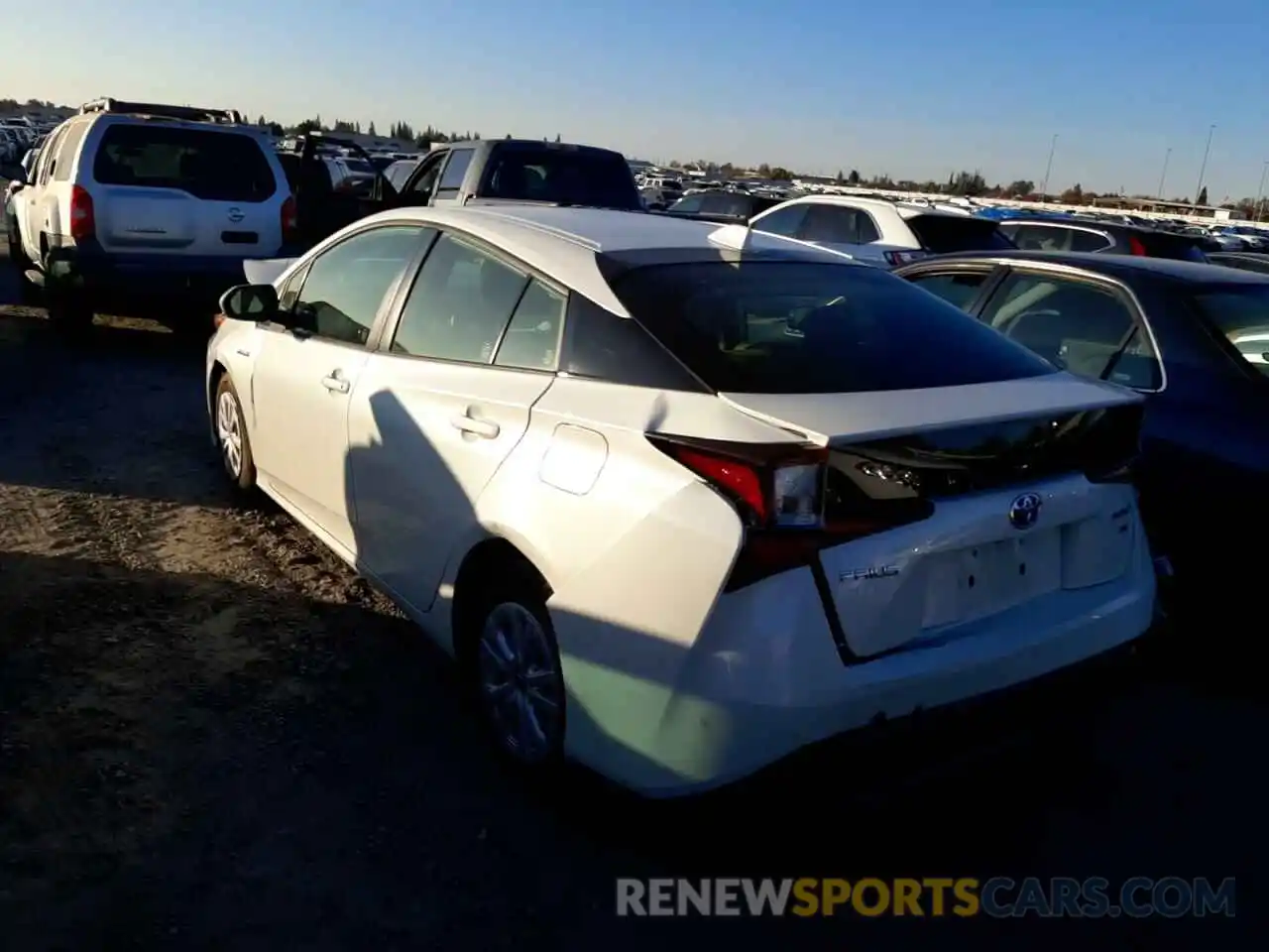 2 Photograph of a damaged car JTDKARFU3L3115814 TOYOTA PRIUS 2020