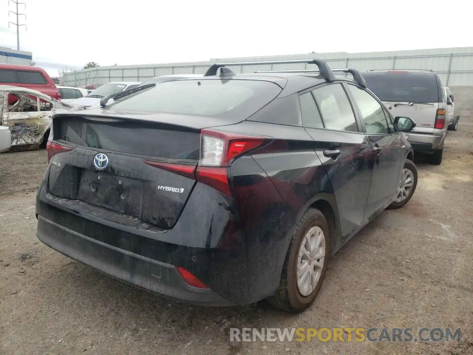 4 Photograph of a damaged car JTDKARFU3L3117451 TOYOTA PRIUS 2020