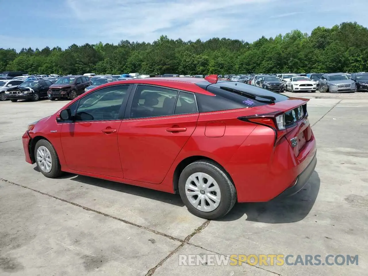 2 Photograph of a damaged car JTDKARFU3L3121256 TOYOTA PRIUS 2020