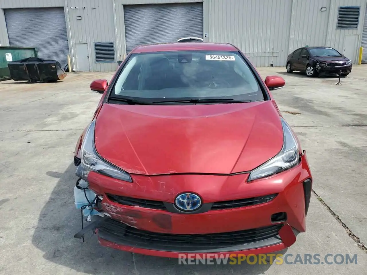 5 Photograph of a damaged car JTDKARFU3L3121256 TOYOTA PRIUS 2020