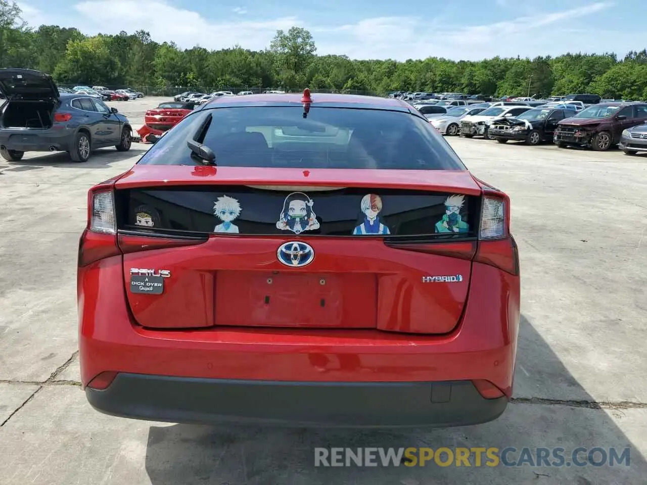 6 Photograph of a damaged car JTDKARFU3L3121256 TOYOTA PRIUS 2020