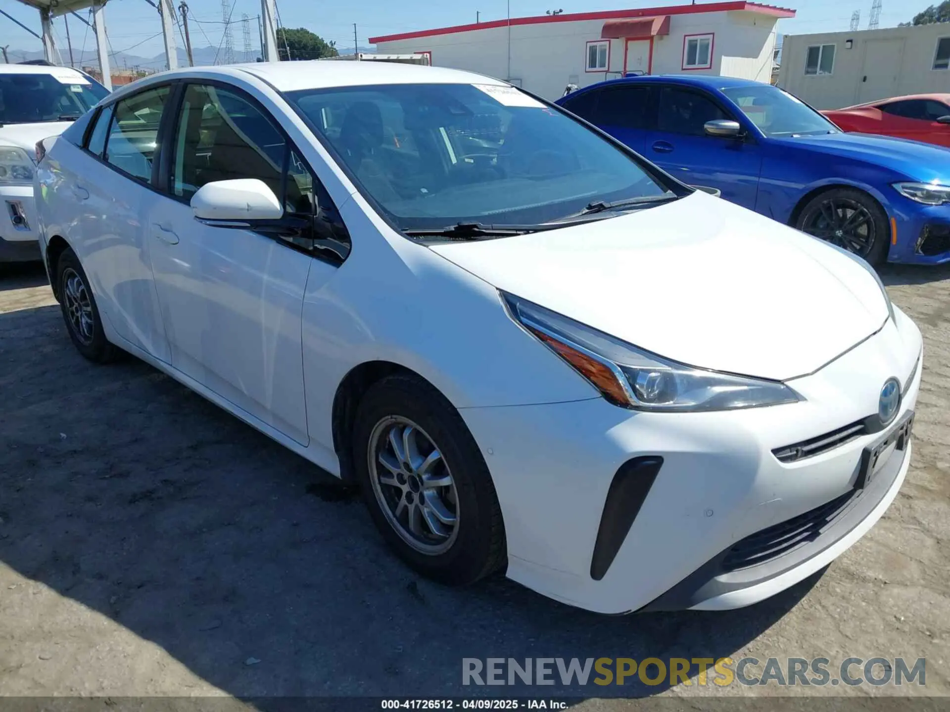 1 Photograph of a damaged car JTDKARFU3L3124142 TOYOTA PRIUS 2020