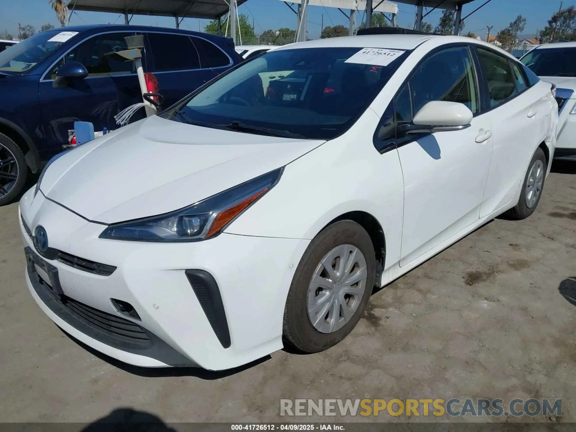 2 Photograph of a damaged car JTDKARFU3L3124142 TOYOTA PRIUS 2020
