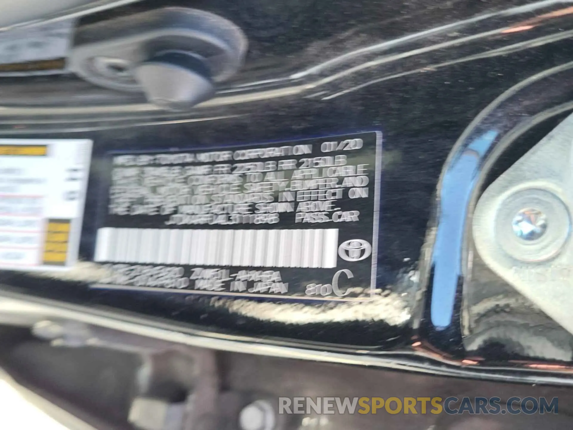8 Photograph of a damaged car JTDKARFU4L3111898 TOYOTA PRIUS 2020
