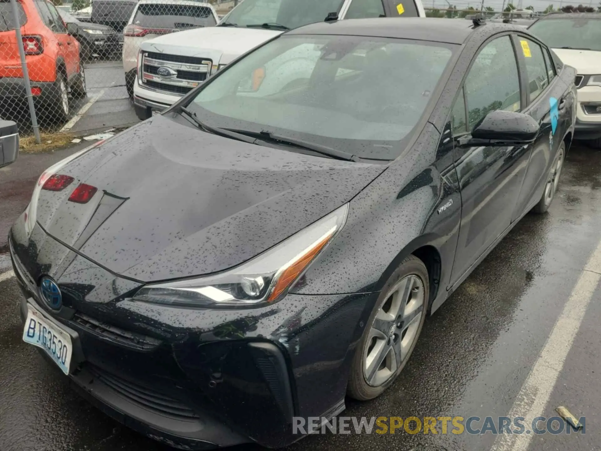 3 Photograph of a damaged car JTDKARFU4L3115093 TOYOTA PRIUS 2020