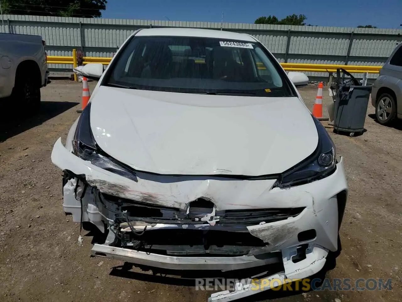 5 Photograph of a damaged car JTDKARFU4L3124022 TOYOTA PRIUS 2020