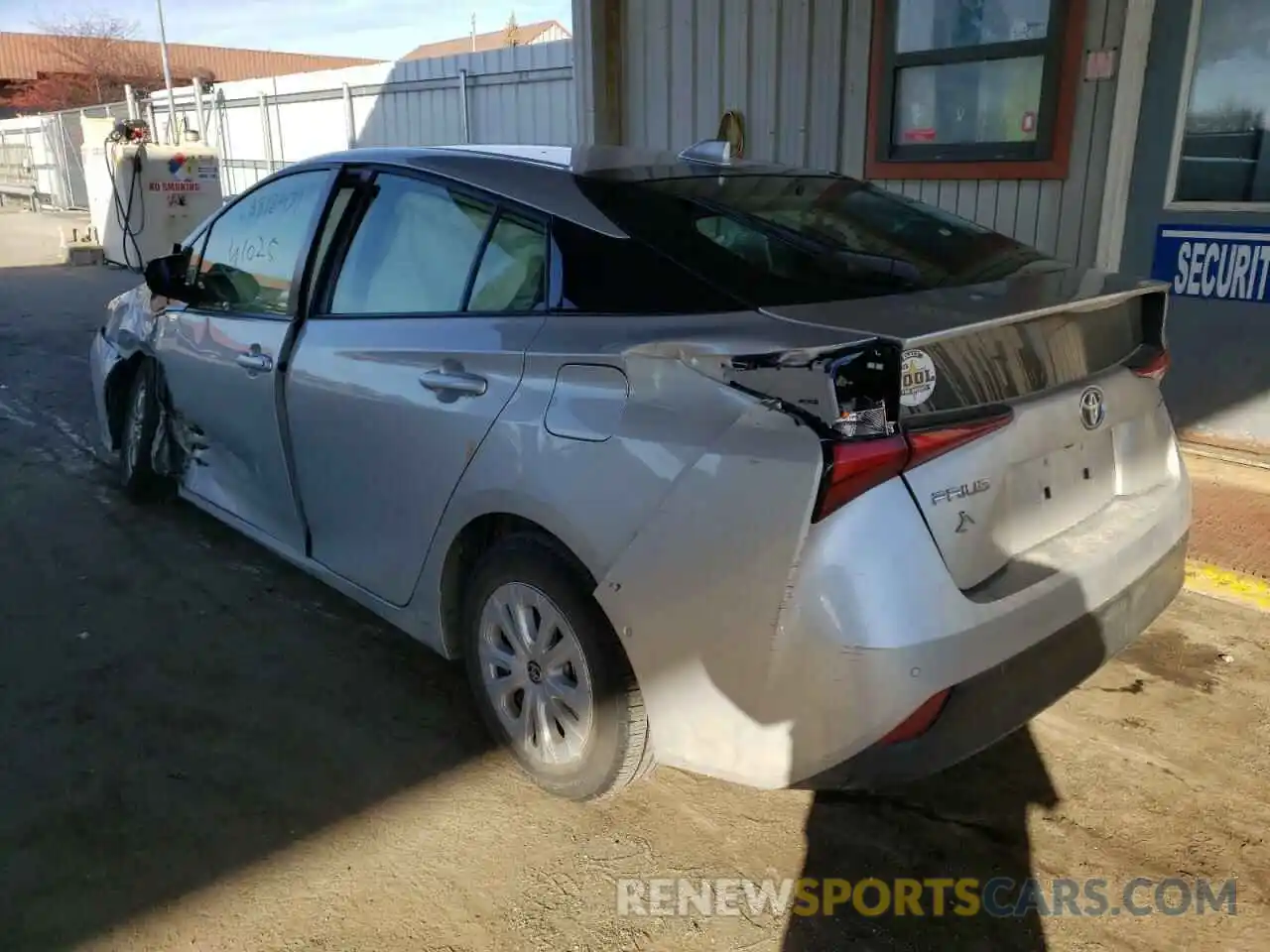 3 Photograph of a damaged car JTDKARFU5L3103700 TOYOTA PRIUS 2020