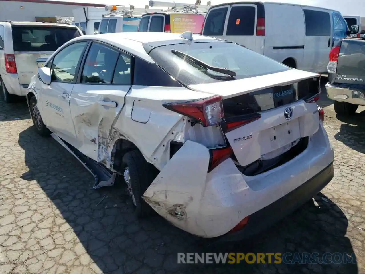 3 Photograph of a damaged car JTDKARFU5L3104314 TOYOTA PRIUS 2020