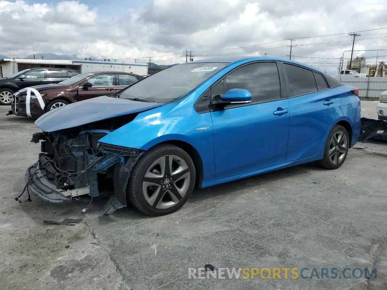 1 Photograph of a damaged car JTDKARFU5L3104913 TOYOTA PRIUS 2020