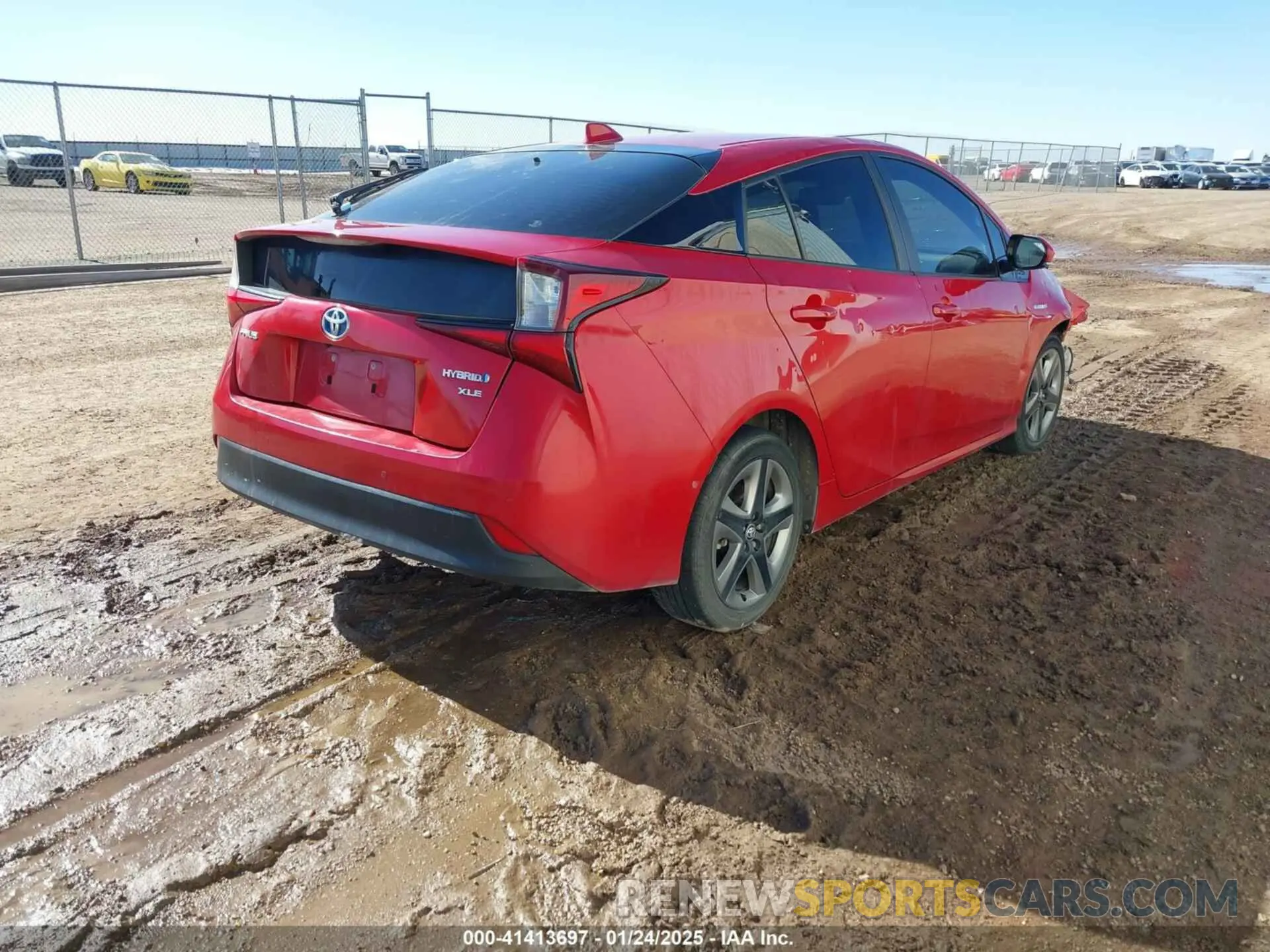 4 Photograph of a damaged car JTDKARFU5L3106001 TOYOTA PRIUS 2020
