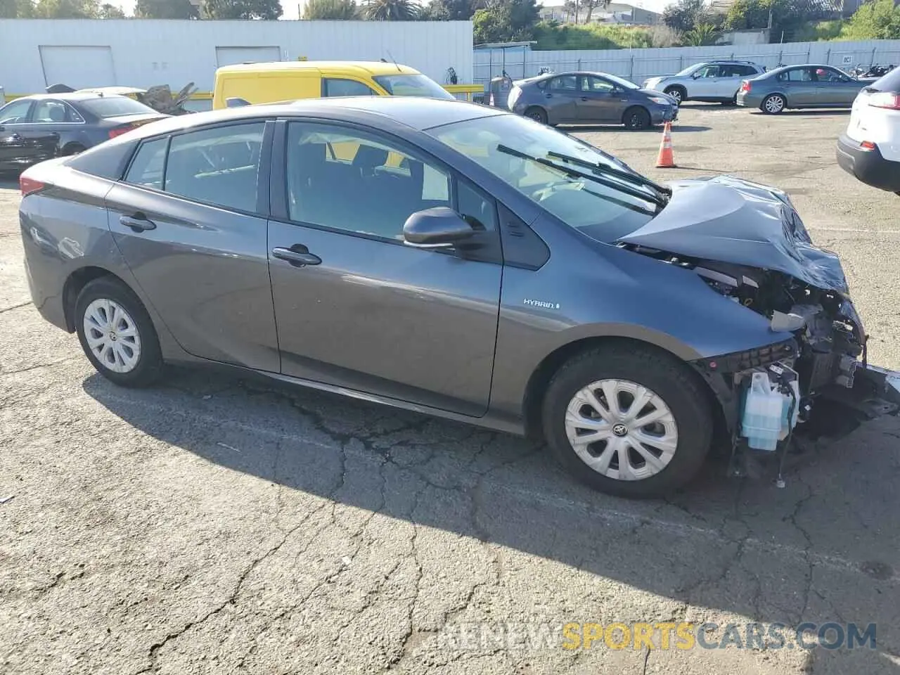 4 Photograph of a damaged car JTDKARFU5L3106421 TOYOTA PRIUS 2020