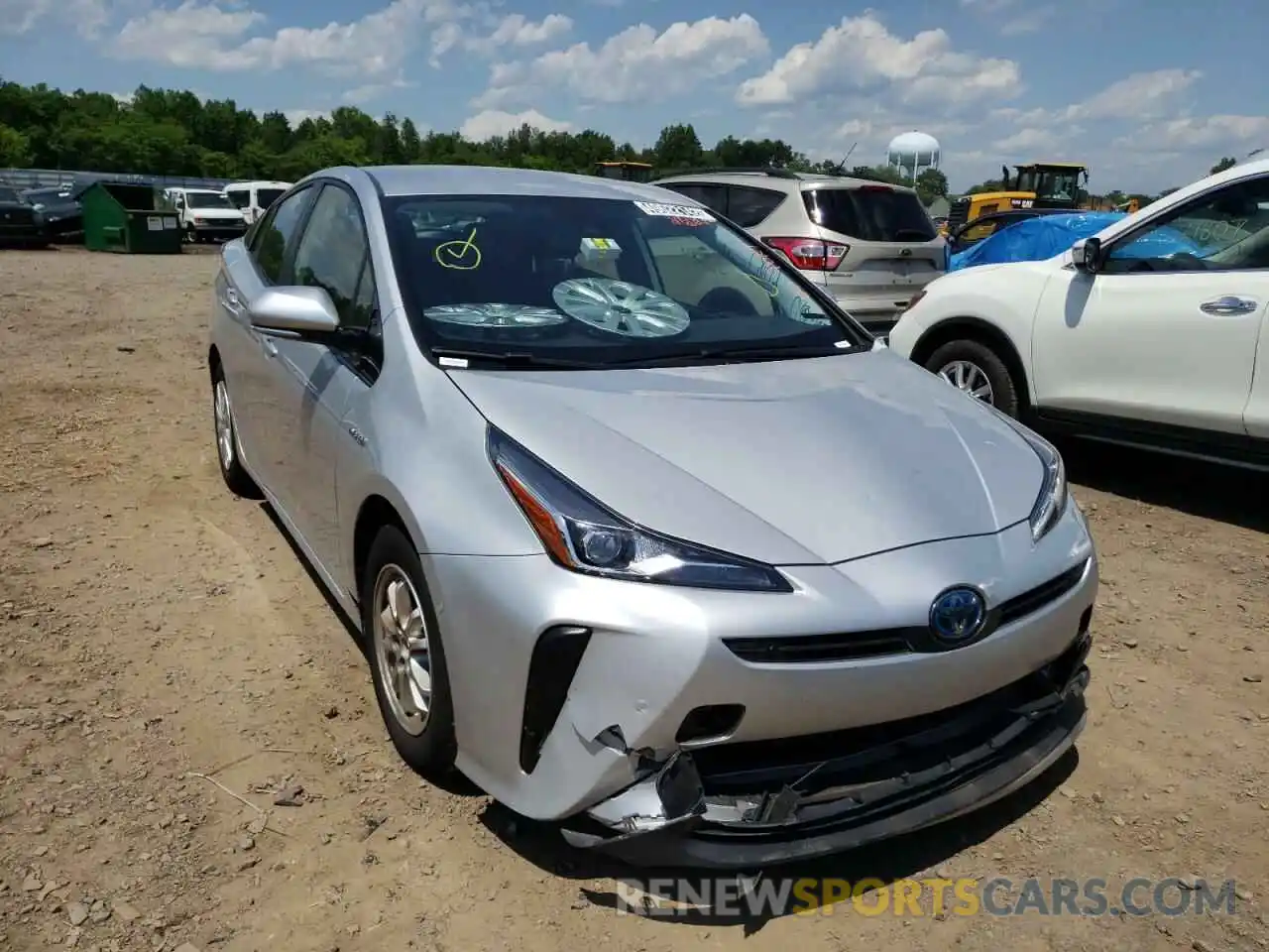 1 Photograph of a damaged car JTDKARFU5L3108752 TOYOTA PRIUS 2020