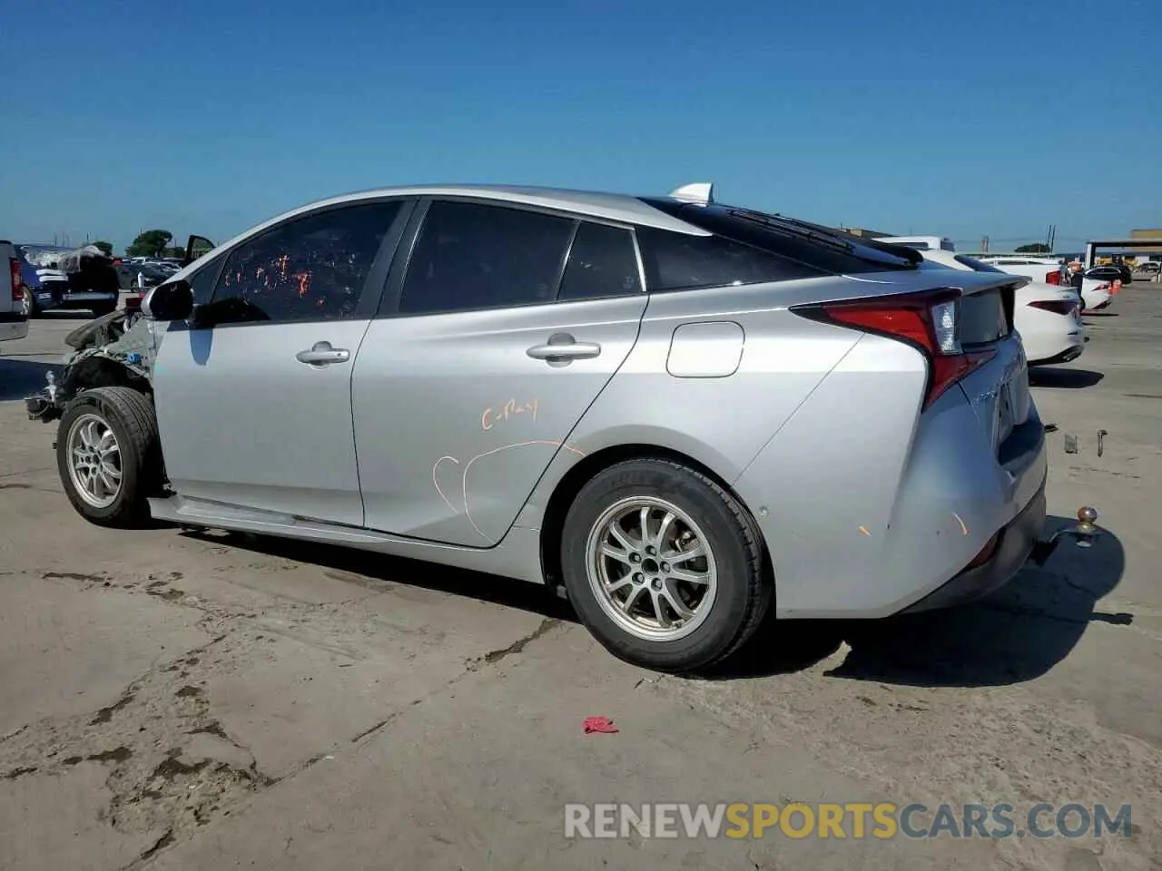 2 Photograph of a damaged car JTDKARFU5L3113076 TOYOTA PRIUS 2020