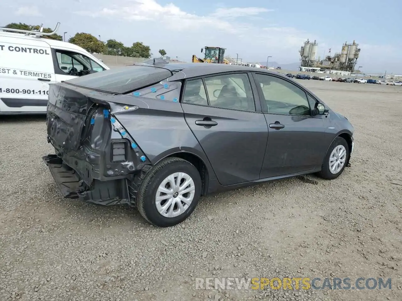 3 Photograph of a damaged car JTDKARFU5L3114213 TOYOTA PRIUS 2020