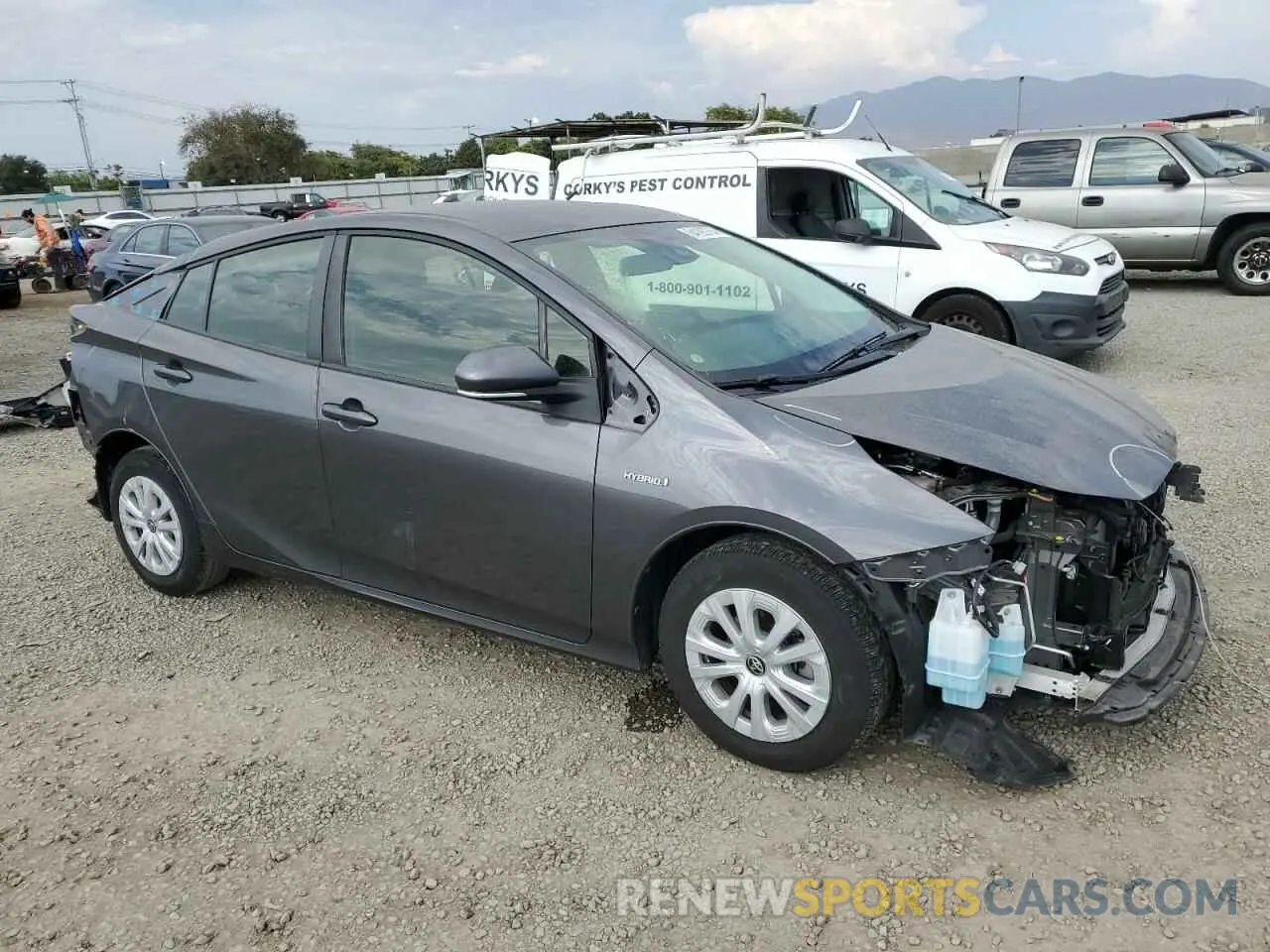 4 Photograph of a damaged car JTDKARFU5L3114213 TOYOTA PRIUS 2020