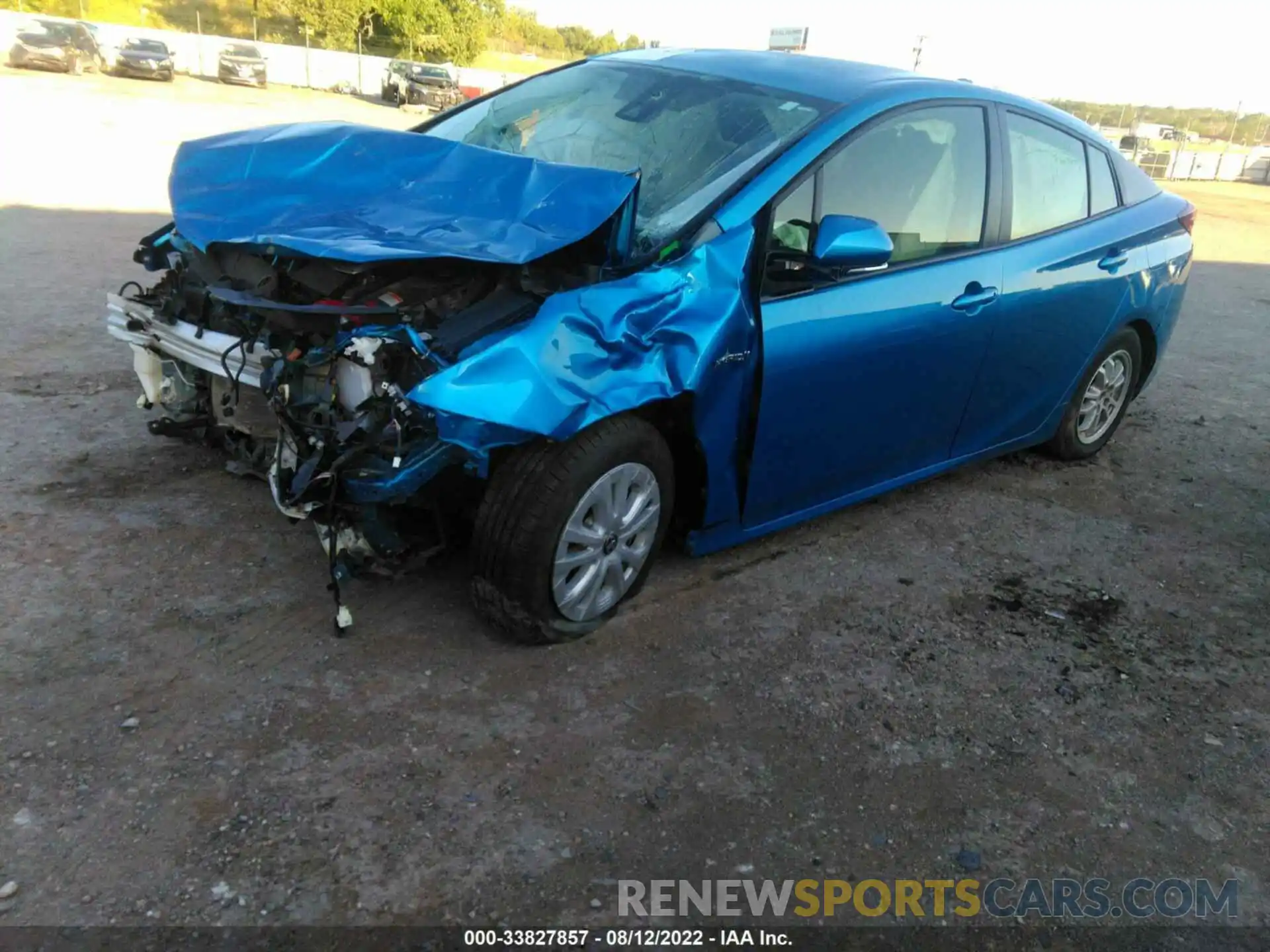 2 Photograph of a damaged car JTDKARFU5L3114874 TOYOTA PRIUS 2020