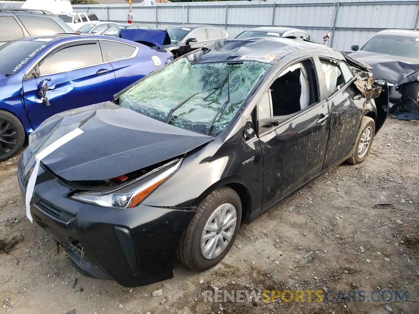 9 Photograph of a damaged car JTDKARFU5L3117032 TOYOTA PRIUS 2020