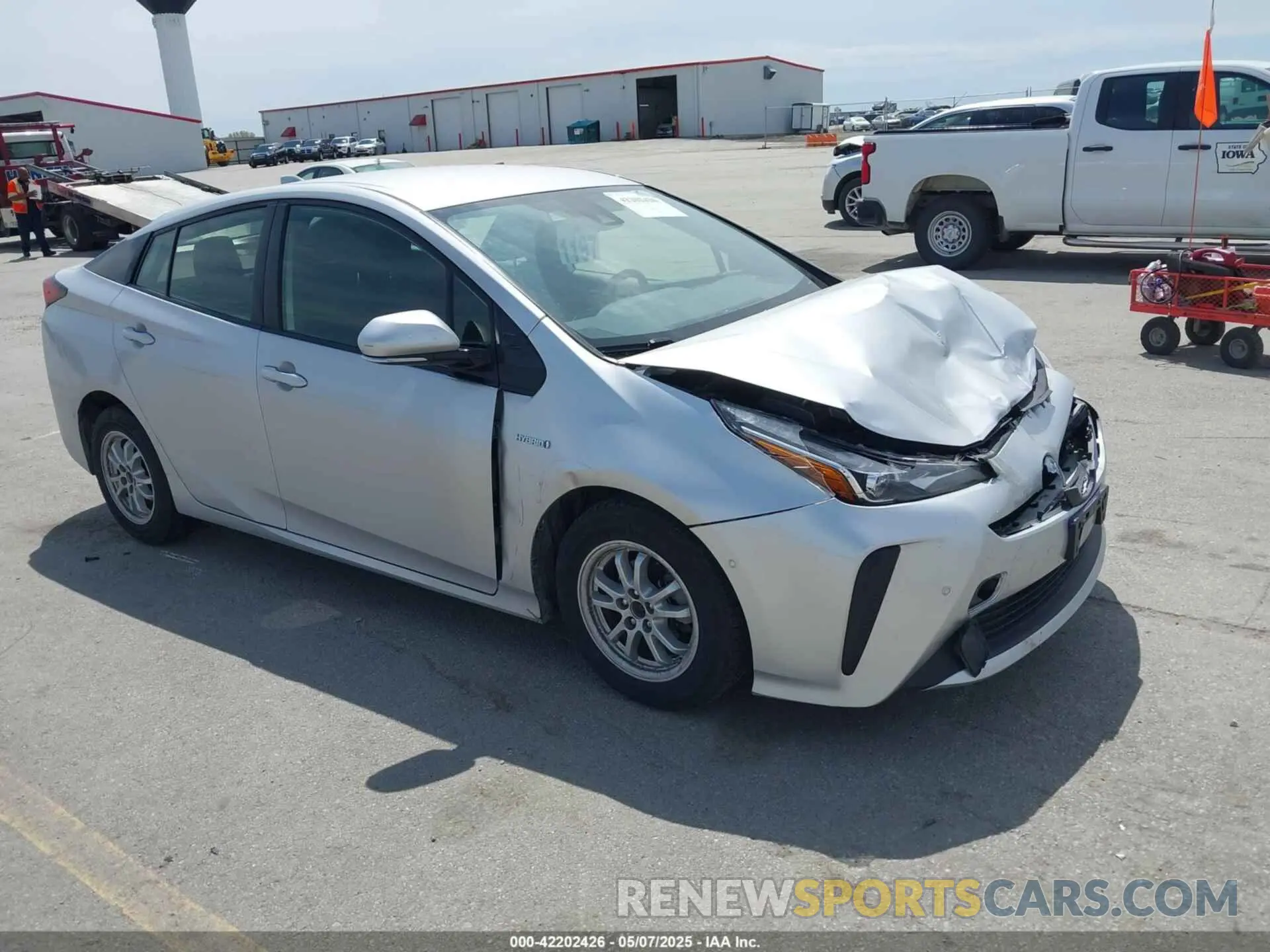 1 Photograph of a damaged car JTDKARFU5L3117287 TOYOTA PRIUS 2020