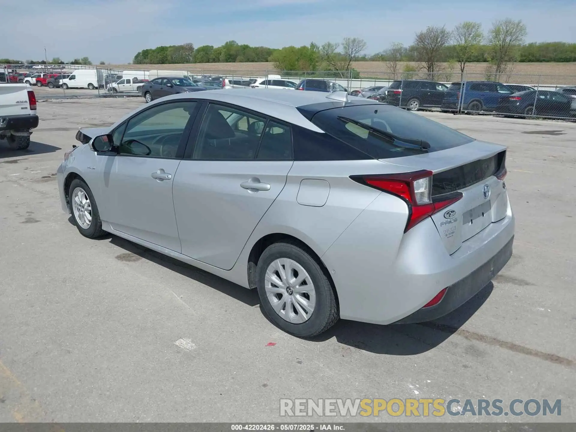 3 Photograph of a damaged car JTDKARFU5L3117287 TOYOTA PRIUS 2020