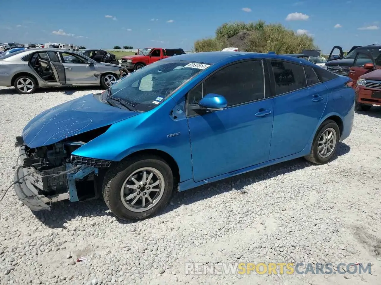 1 Photograph of a damaged car JTDKARFU5L3117659 TOYOTA PRIUS 2020
