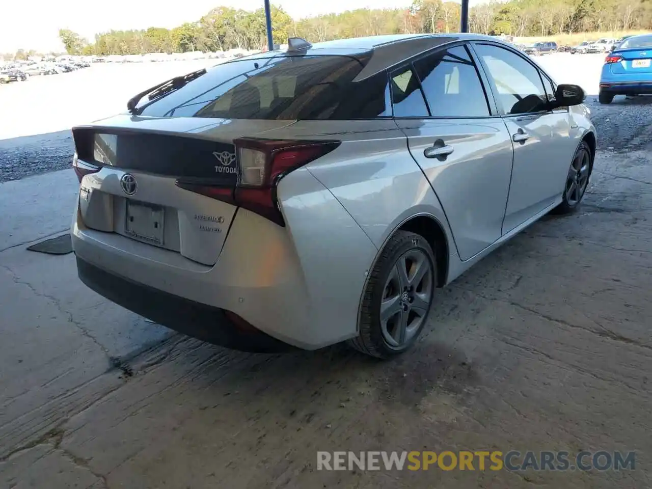 4 Photograph of a damaged car JTDKARFU5L3119752 TOYOTA PRIUS 2020