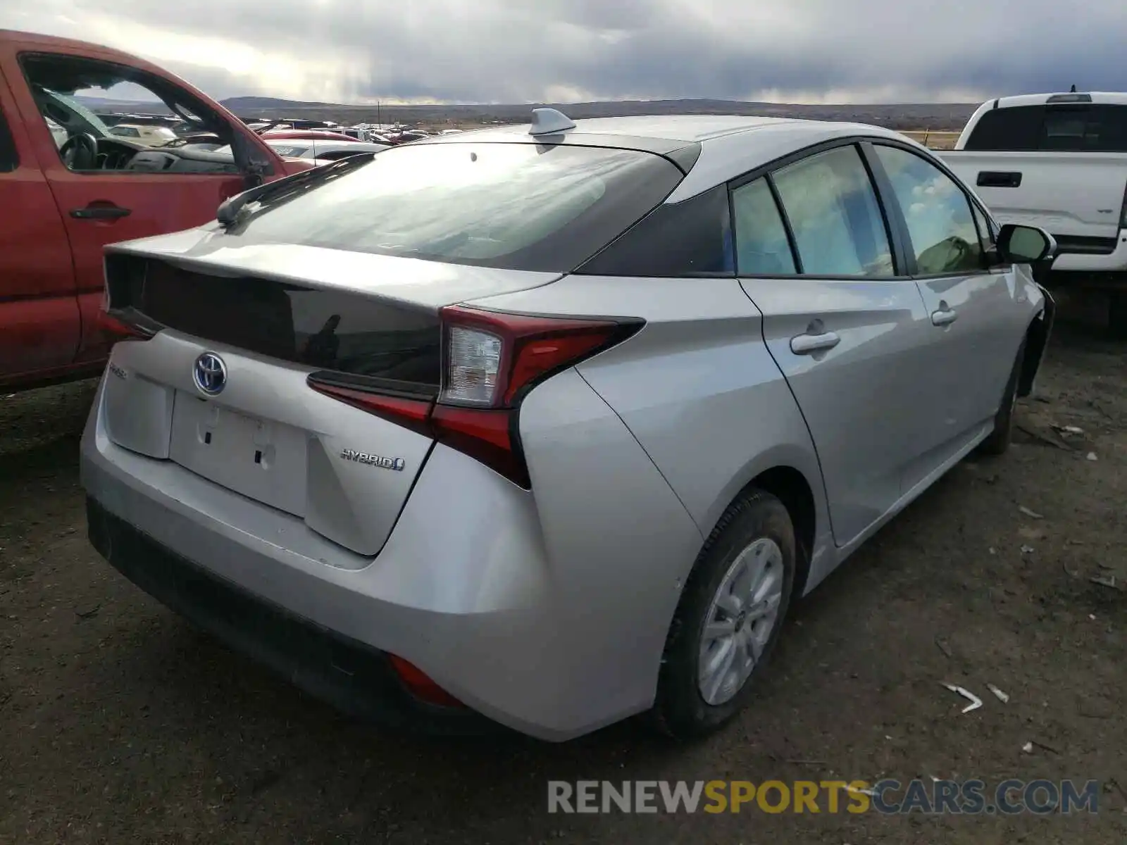 4 Photograph of a damaged car JTDKARFU6L3109327 TOYOTA PRIUS 2020