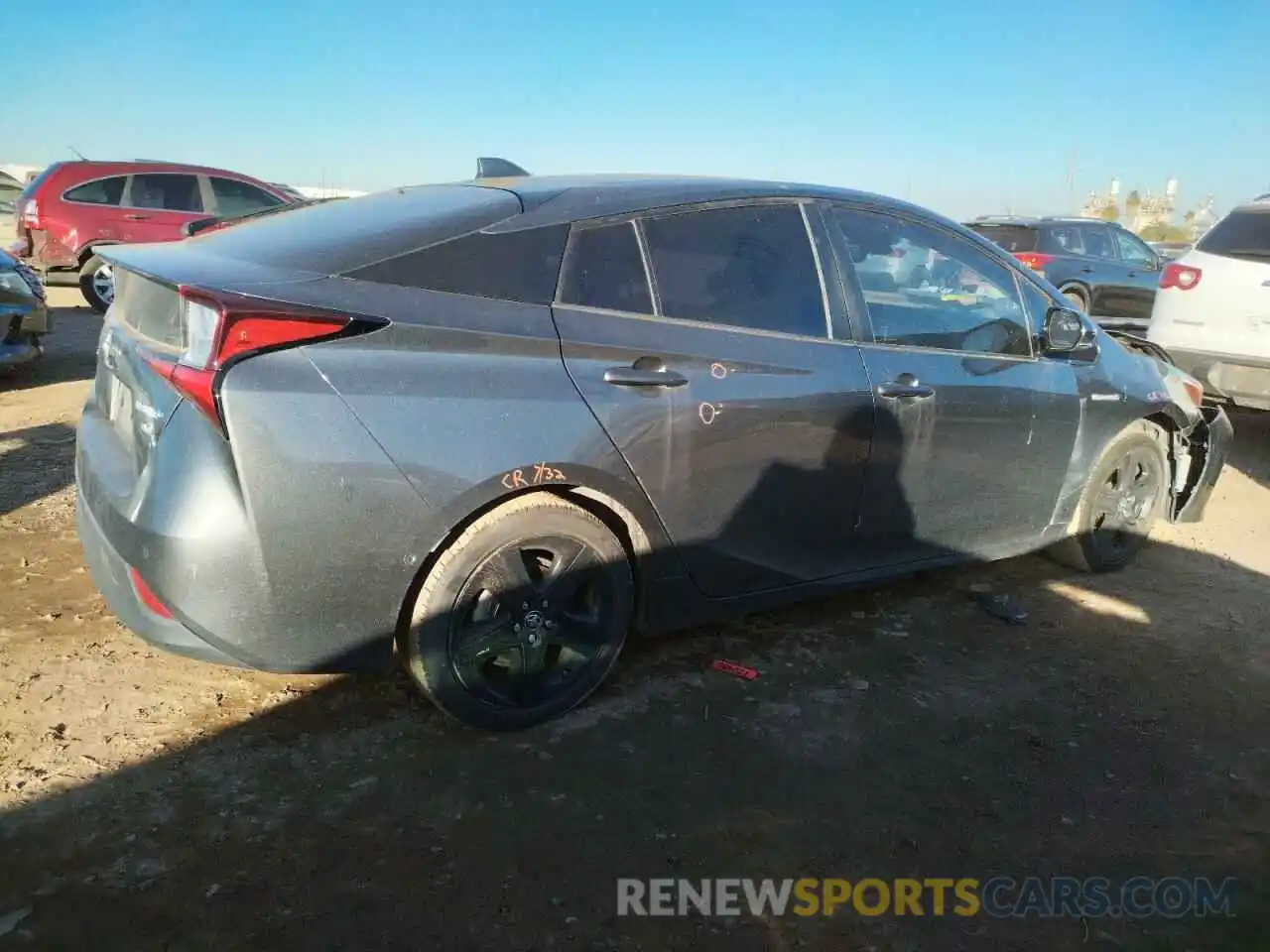 3 Photograph of a damaged car JTDKARFU6L3111739 TOYOTA PRIUS 2020