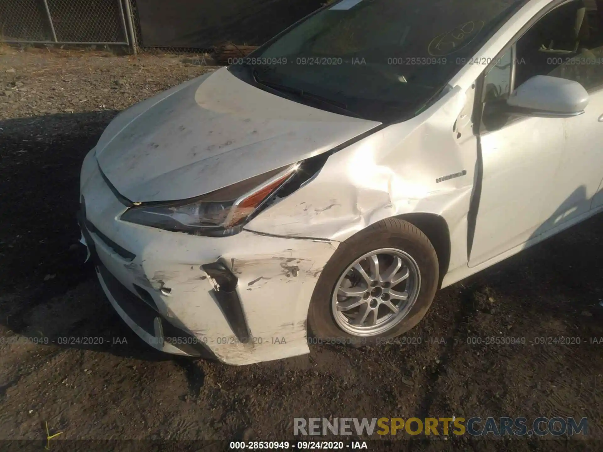 6 Photograph of a damaged car JTDKARFU6L3113913 TOYOTA PRIUS 2020