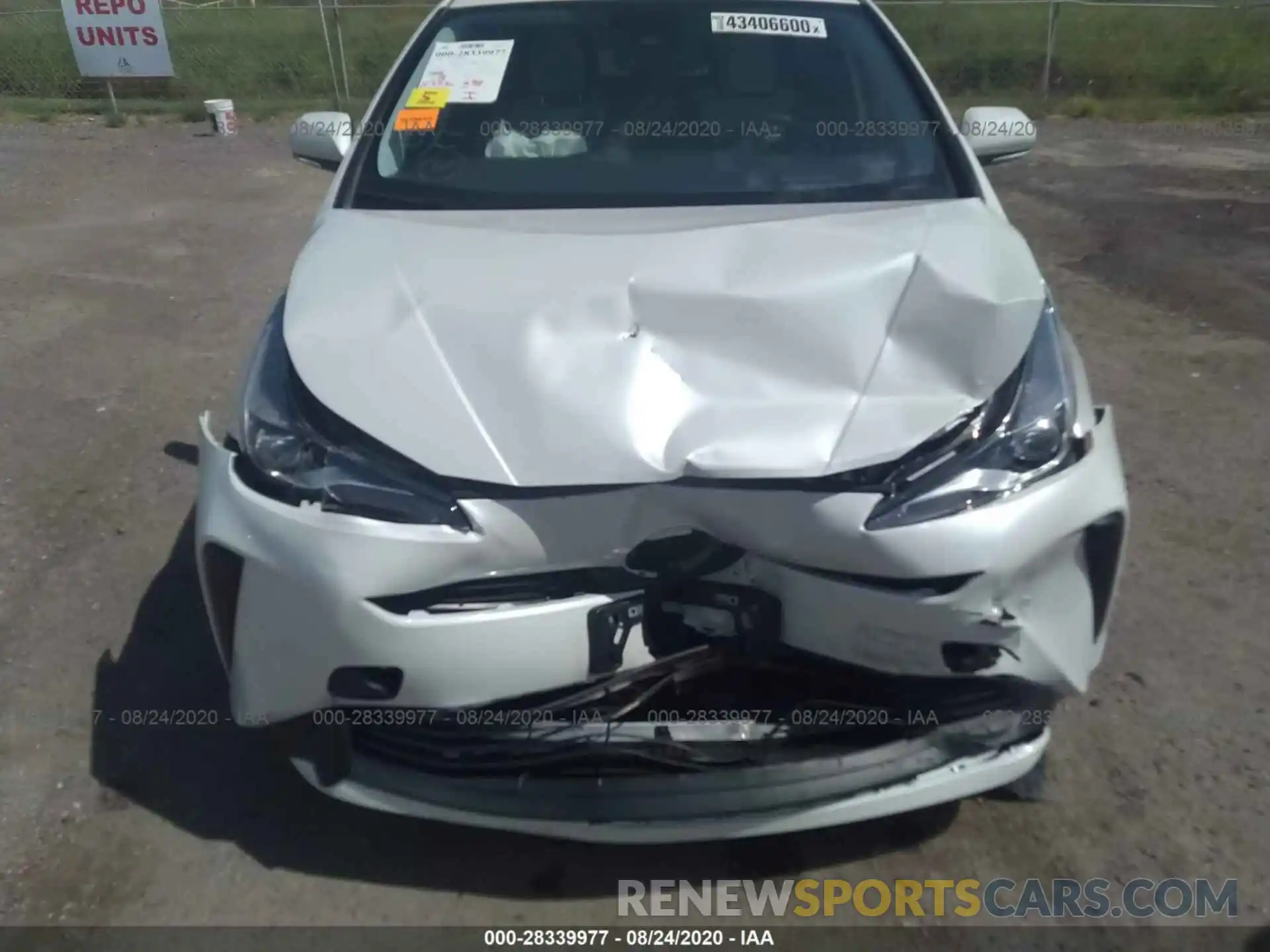 6 Photograph of a damaged car JTDKARFU6L3115516 TOYOTA PRIUS 2020