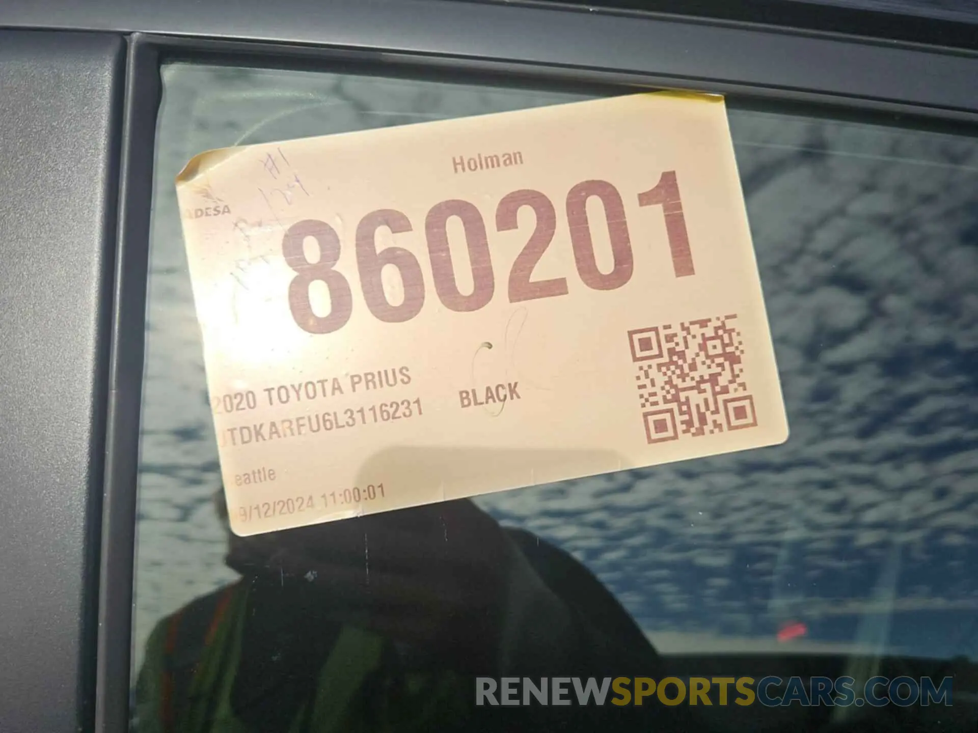 23 Photograph of a damaged car JTDKARFU6L3116231 TOYOTA PRIUS 2020