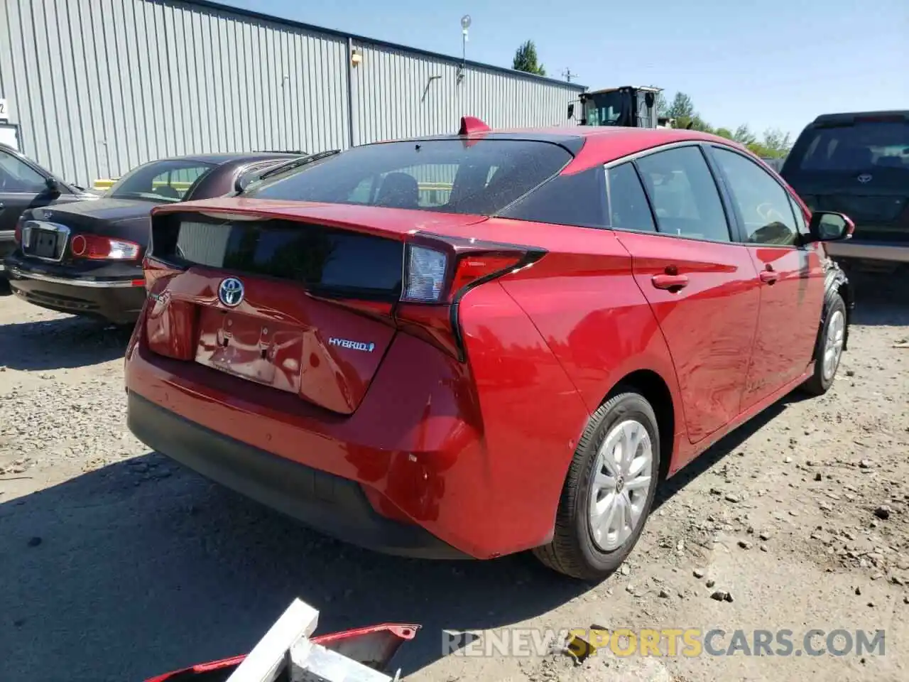 4 Photograph of a damaged car JTDKARFU6L3117668 TOYOTA PRIUS 2020