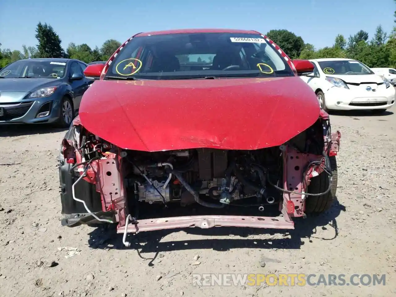 9 Photograph of a damaged car JTDKARFU6L3117668 TOYOTA PRIUS 2020